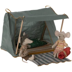 Happy Camper Tent with Striped Blanket by Maileg