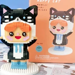 Happy Cat Mini Bricks by Momiji