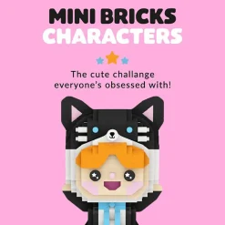 Happy Cat Mini Bricks by Momiji