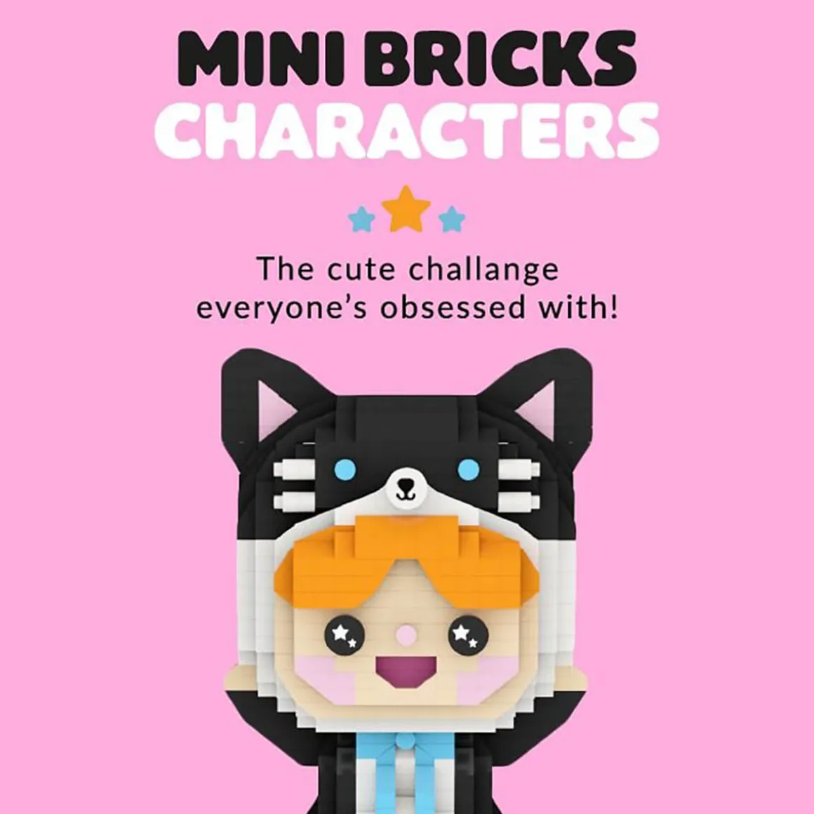 Happy Cat Mini Bricks by Momiji