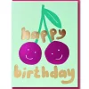 Happy Cherries Greetings Card by Emma Emmerson for 1973