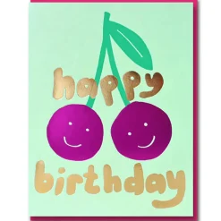Happy Cherries Greetings Card by Emma Emmerson for 1973