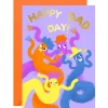 Happy Dad Day Greetings Card by Ickaprint