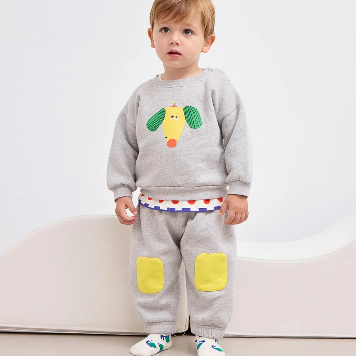 Happy Dog Baby Sweatshirt by Bobo Choses