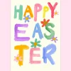 Happy Easter Typography Greetings Card by Eleanor Bowmer