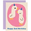 Happy 2nd Birthday Age Greetings Card by Maria Ramos for Wrap