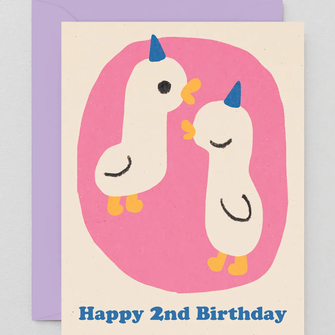 Happy 2nd Birthday Age Greetings Card by Maria Ramos for Wrap