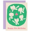 Happy 5th Birthday Age Greetings Card by Maria Ramos for Wrap