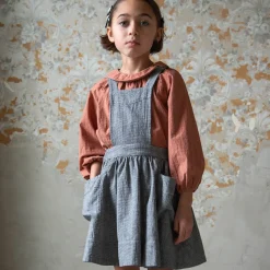 Harriet Pinafore in Mini Houndstooth by Soor Ploom - Last Ones In Stock - 6-8 Years