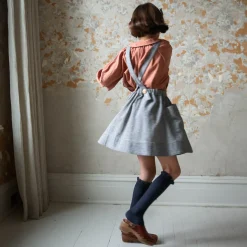 Harriet Pinafore in Mini Houndstooth by Soor Ploom - Last Ones In Stock - 6-8 Years