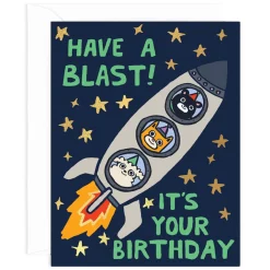 Have A Blast! It's Your Birthday Greetings Card by Alice Bowsher for Wrap