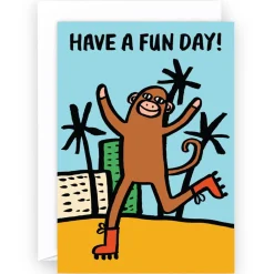 Have A Fun Day Greetings Card by Alice Bowsher for Wrap