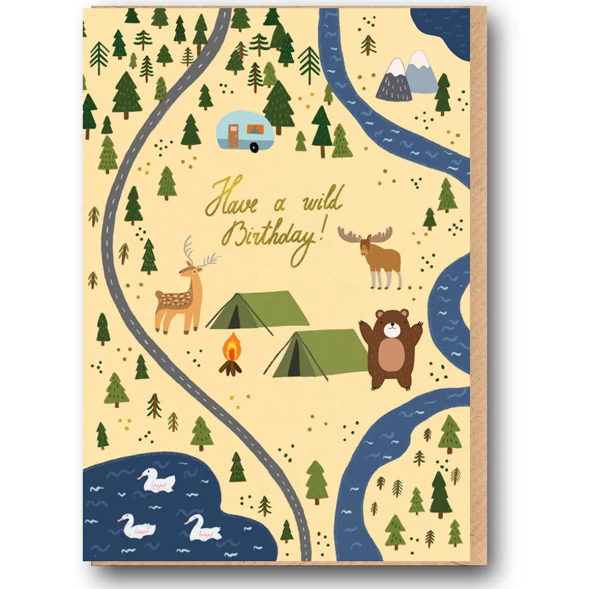 Have A Wild Birthday Greetings Card by Forever Funny