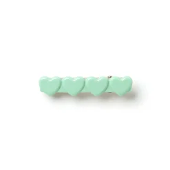 Heart Hair Clip in Milk Glass by Wunderkin Co