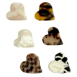 Heart Mini Hair Claw (2cm) in Various Colours by Hello Sakura