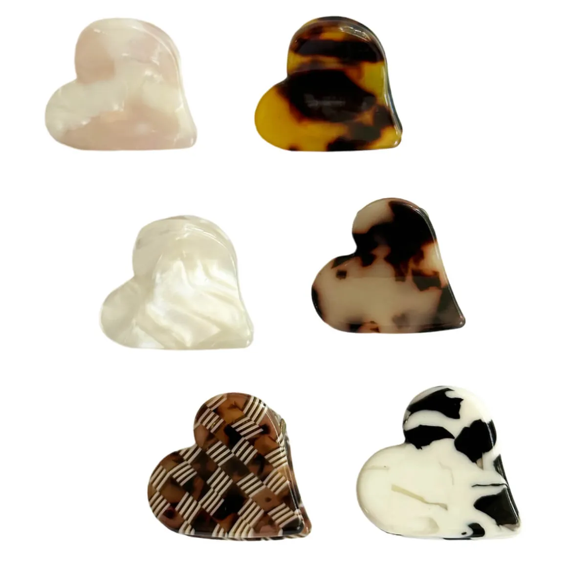 Heart Mini Hair Claw (2cm) in Various Colours by Hello Sakura
