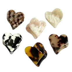 Heart Mini Hair Claw (2cm) in Various Colours by Hello Sakura