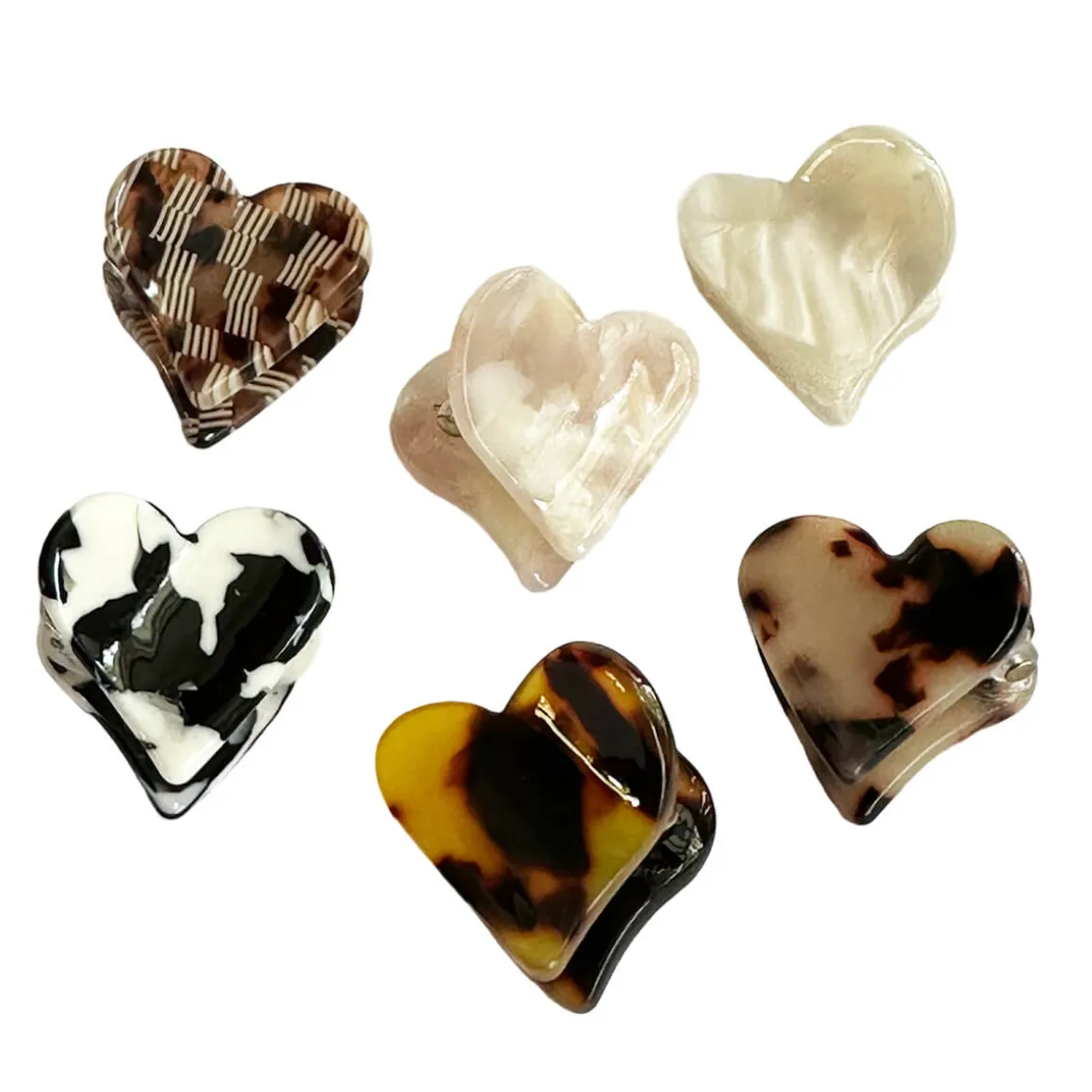Heart Mini Hair Claw (2cm) in Various Colours by Hello Sakura