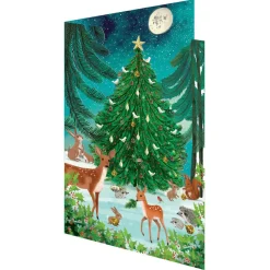 Heart Of The Forest Laser Cut Christmas Greetings Card By Roger La Borde