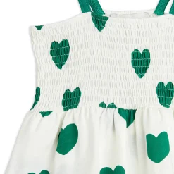 Hearts AOP Smock Dress by Mini Rodini