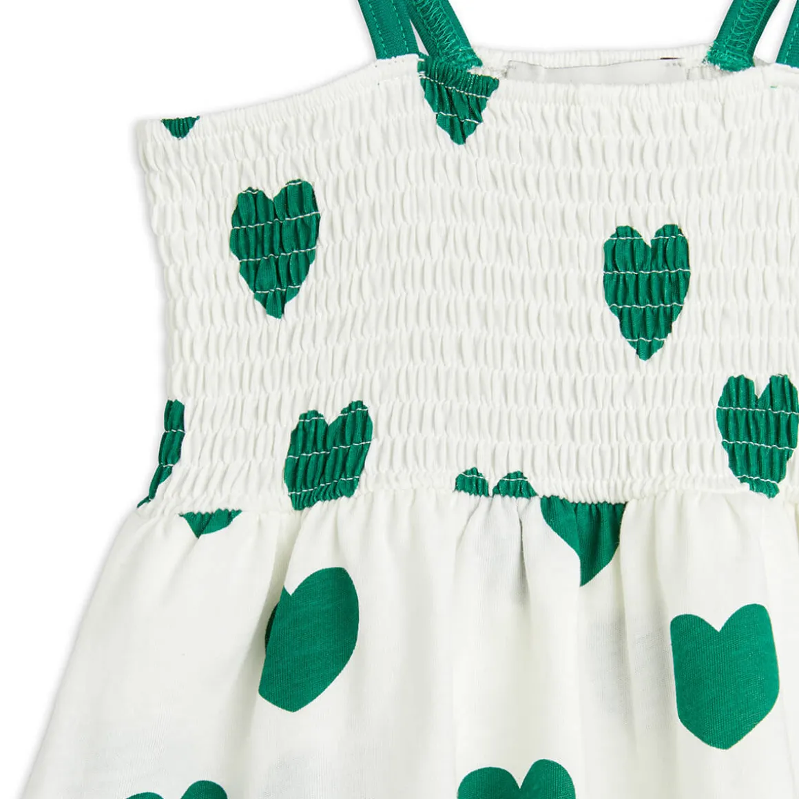 Hearts AOP Smock Dress by Mini Rodini