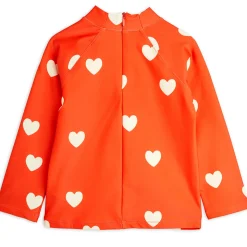 Hearts AOP UV Swim Top by Mini Rodini