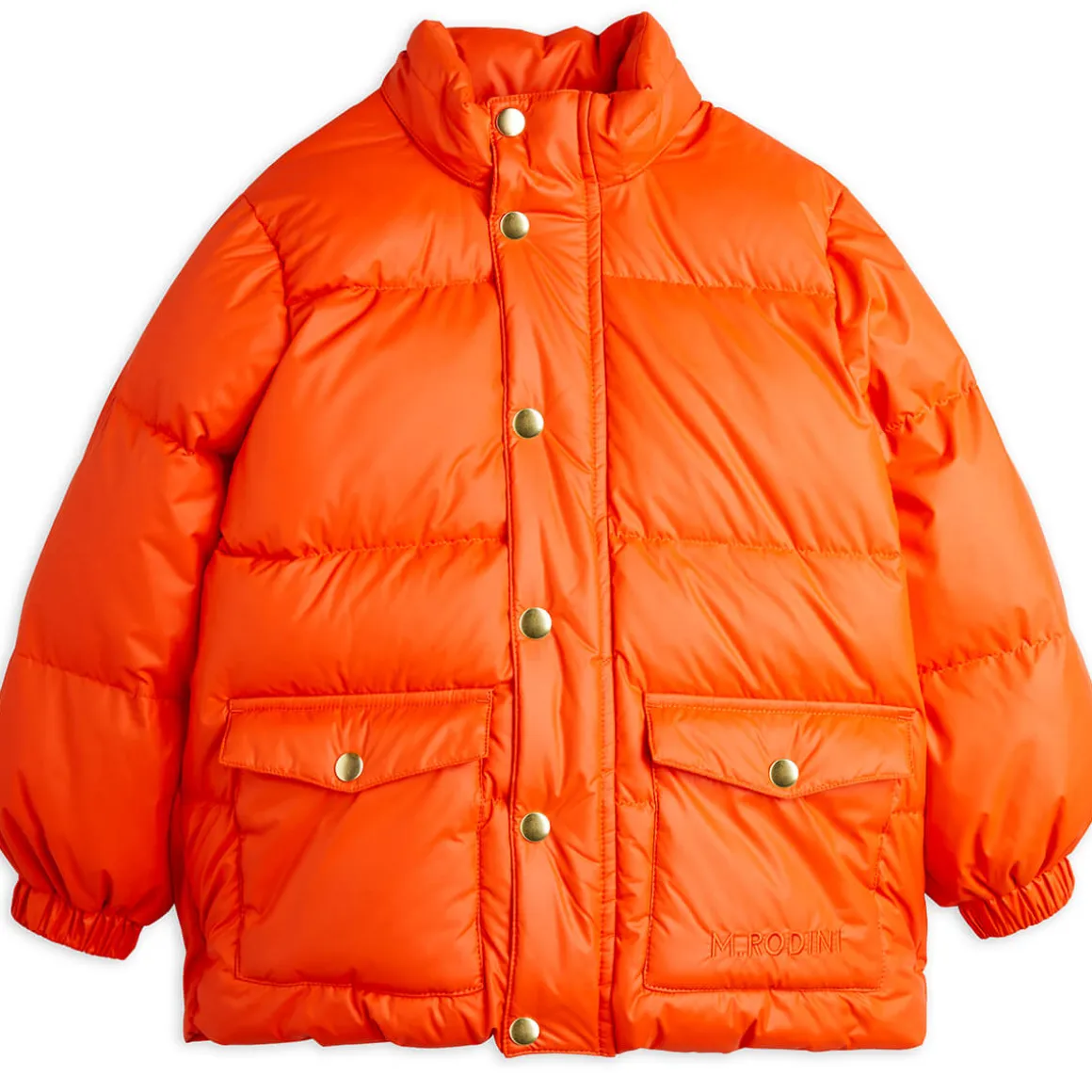 Heavy Hooded Puffer Jacket in Red by Mini Rodini