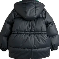 Heavy Hooded Puffer Jacket in Black by Mini Rodini