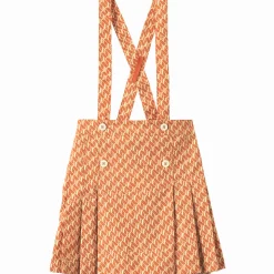 Hedera Skirt in Apricot Geo Print by Caramel - Last One In Stock - 10 Years