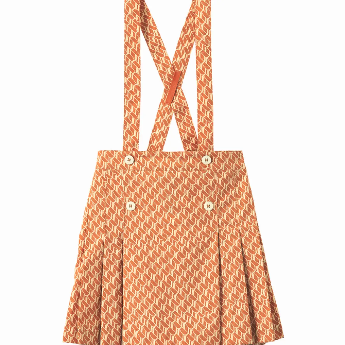Hedera Skirt in Apricot Geo Print by Caramel - Last One In Stock - 10 Years