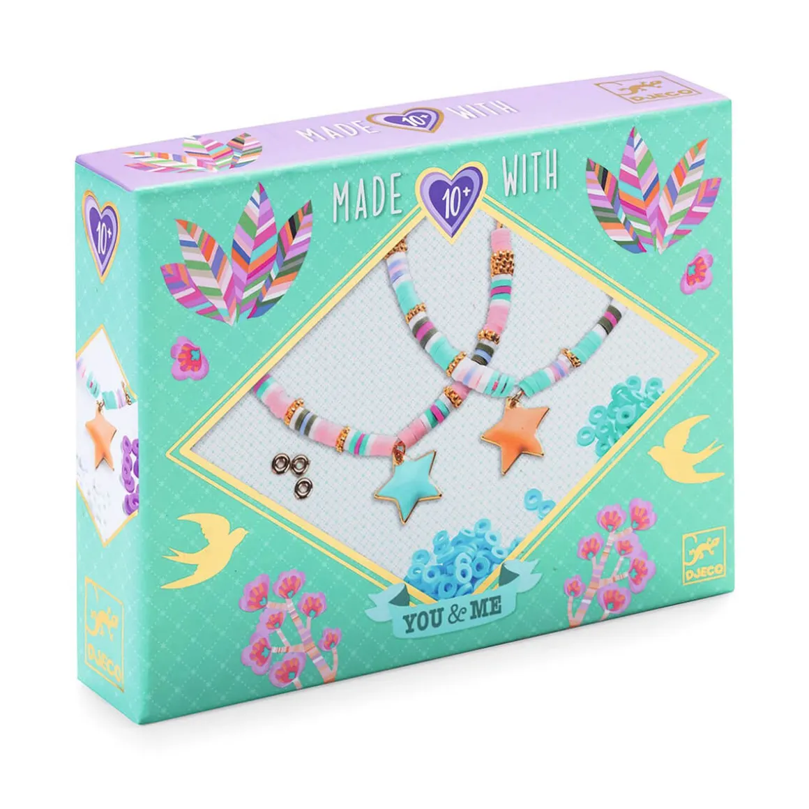 Heishi Stars You And Me Twin Bracelets Craft Kit by Djeco