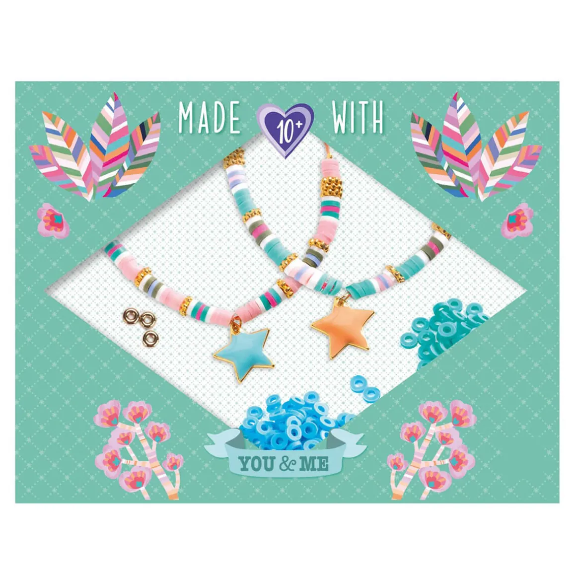 Heishi Stars You And Me Twin Bracelets Craft Kit by Djeco