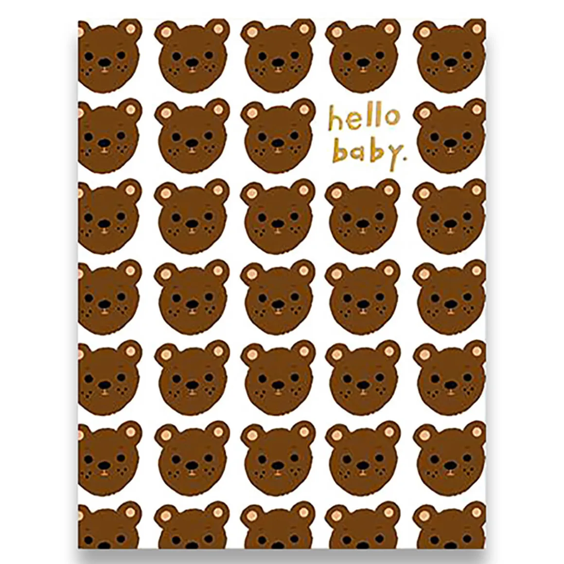 Hello Baby Bears Greetings Card by Carolyn Suzuki for 1973