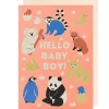 Hello Baby Boy Greetings Card by Naomi Wilkinson for Lagom Design