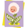 Hello Baby Flower Greetings Card by The Design Dealership