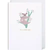 Hello Baby Girl Koalas Greetings Card by Naomi Wilkinson for Lagom Design