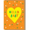 Hello Baby Heart Greetings Card by Dominic Early for Earlybird Designs