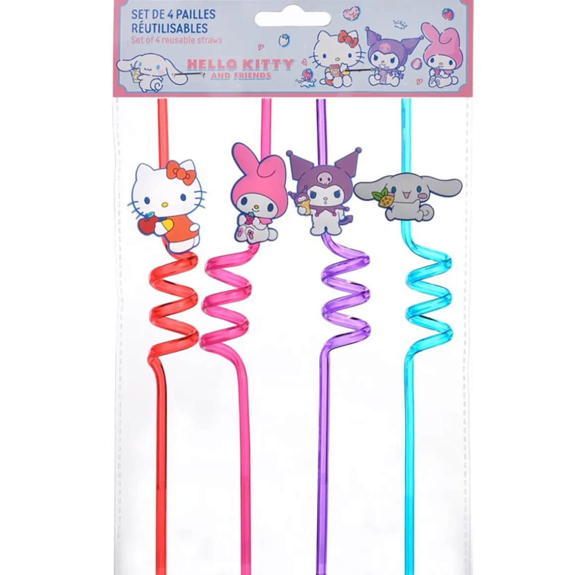 Hello Kitty And Friends Reusable Drinking Straws by Take Care