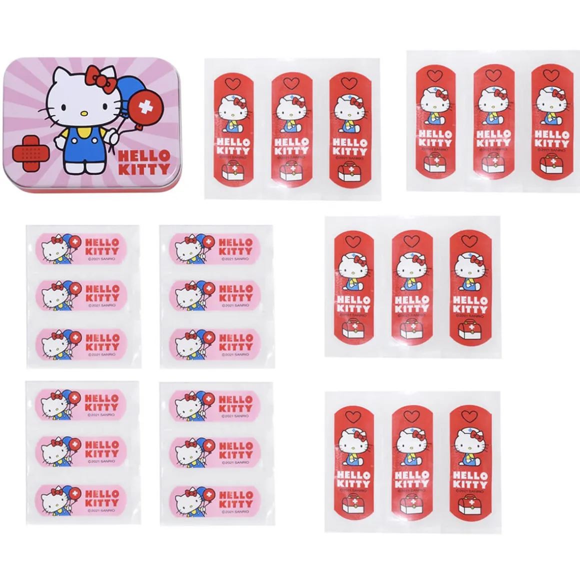 Hello Kitty Metal Bandage Box in Pink by Take Care