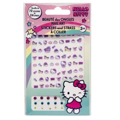 Hello Kitty Nail Art Stickers and Rhinestones by Take Care