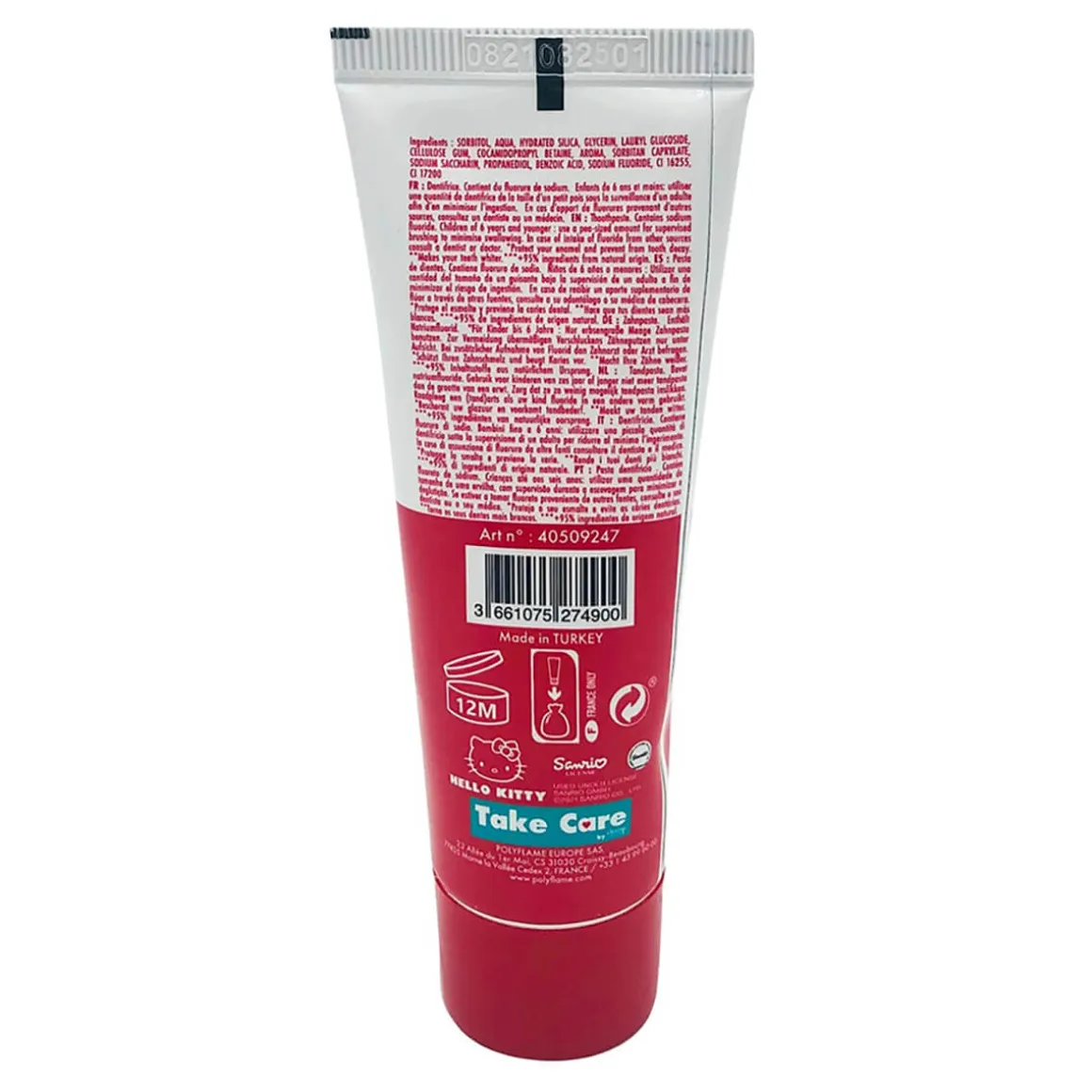 Hello Kitty Toothpaste in Strawberry by Take Care
