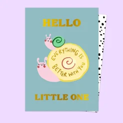Hello Little One Baby Greetings Card by Eleanor Bowmer