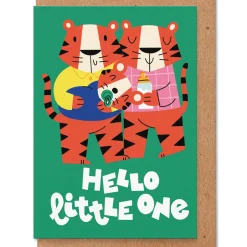 Hello Little One Greetings Card by Studio Boketto