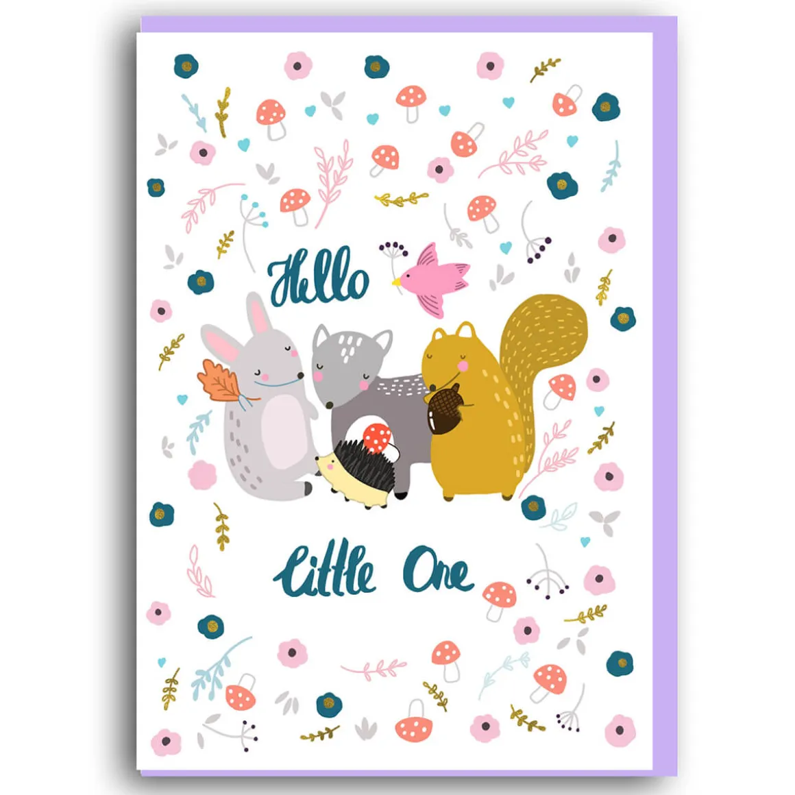 Hello Little One Greetings Card by Forever Funny