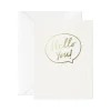 Hello You Mini Greetings Card by Leah Quinn for Card Nest