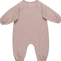 Henley Bubble Jumpsuit in Butterflies by Quincy Mae