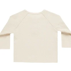 Henley Knit Top in Natural by Quincy Mae