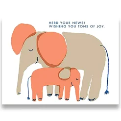 Herd Your News Greetings Card by Egg Press for 1973