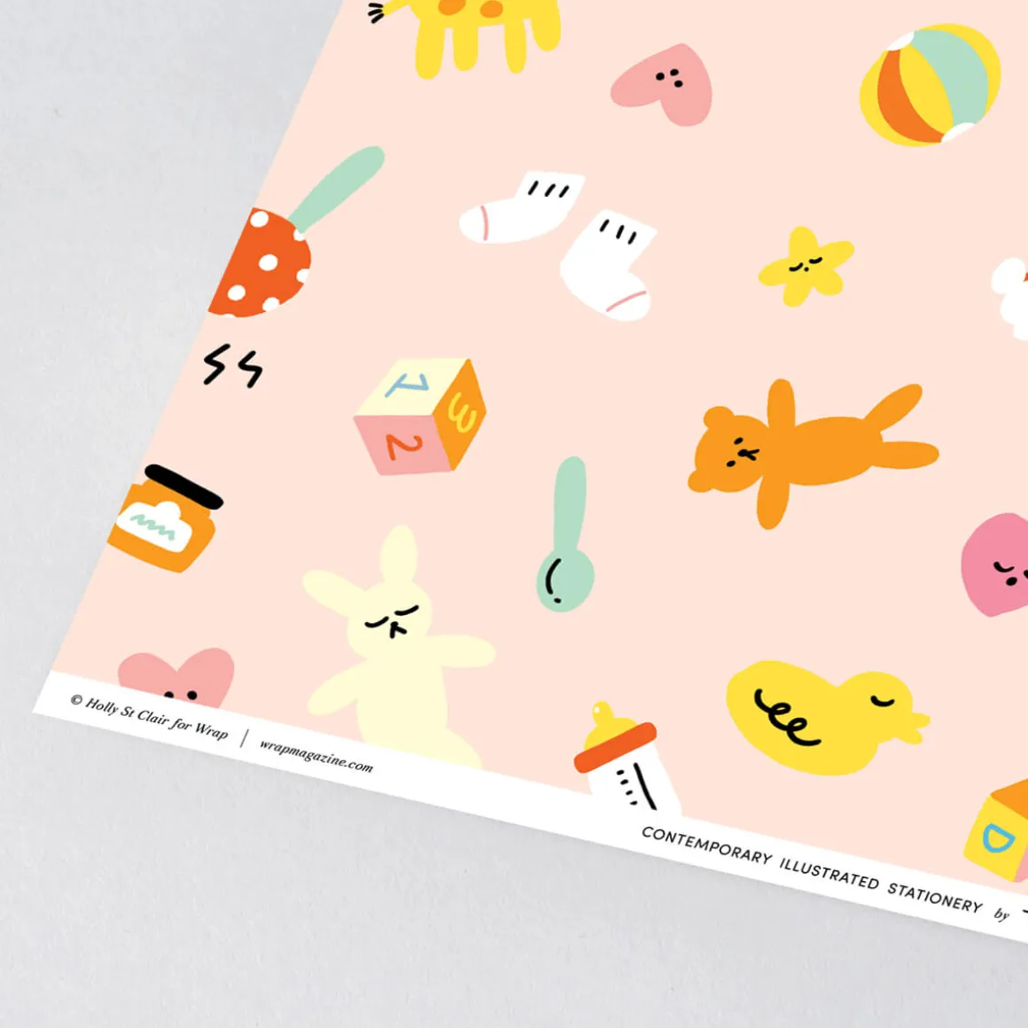 Hey Baby Gift Wrap by Holly St Clair for Wrap