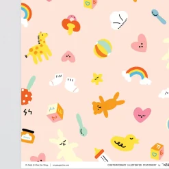Hey Baby Gift Wrap by Holly St Clair for Wrap